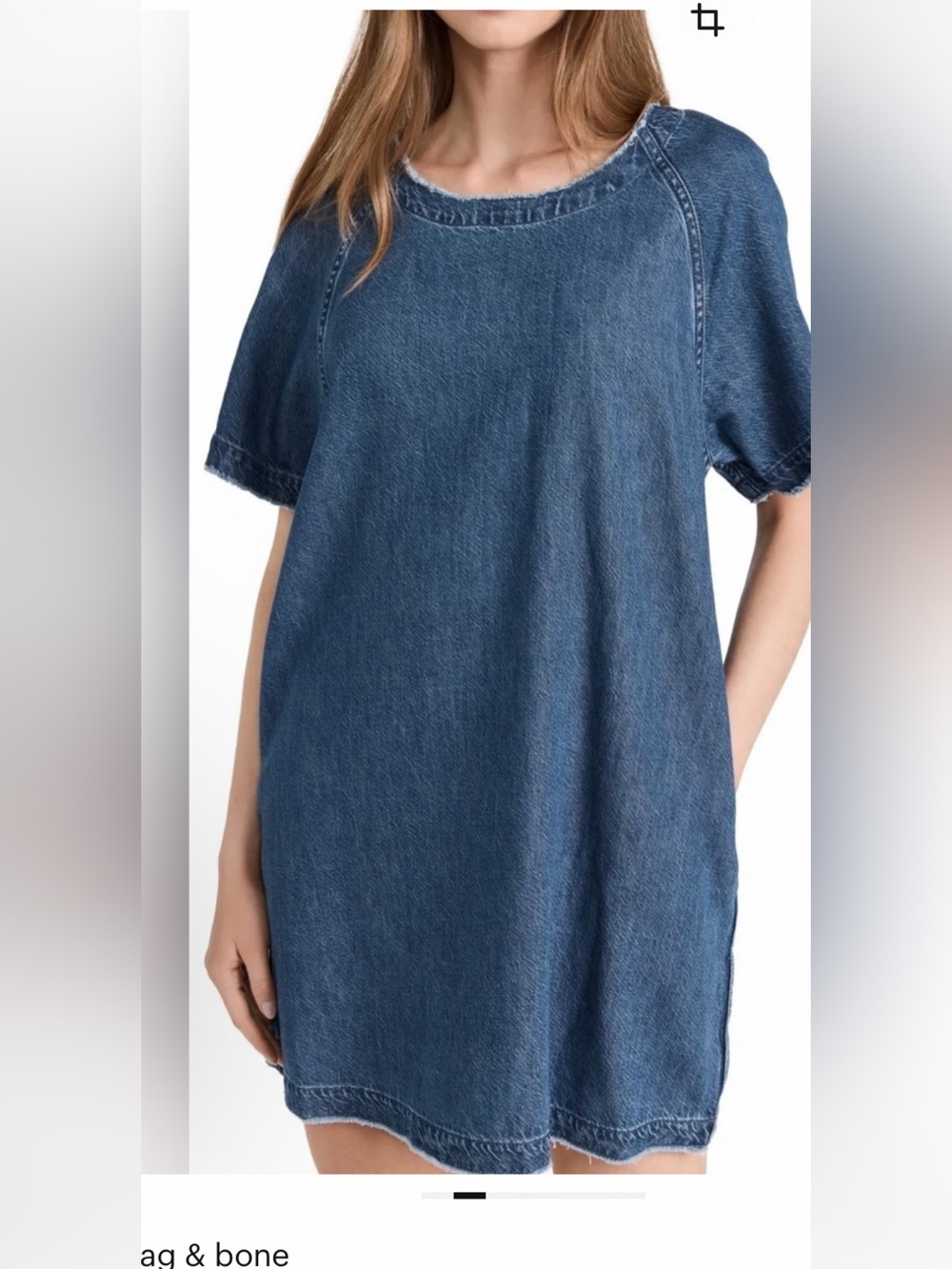 Rag & Bone Frayed Denim Dress Size Small